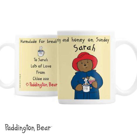 Personalised Paddington Bear Breakfast Mug £10.99